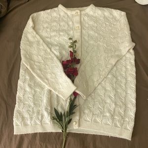 Vintage 1960s Cardigan Cottage Core Coastal Granddaughter Swedish Girl
